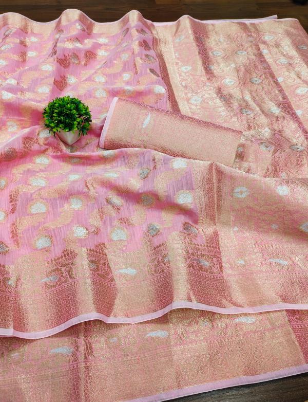 Anurita 7008 Casual Linen Soft Tissue Saree Collection